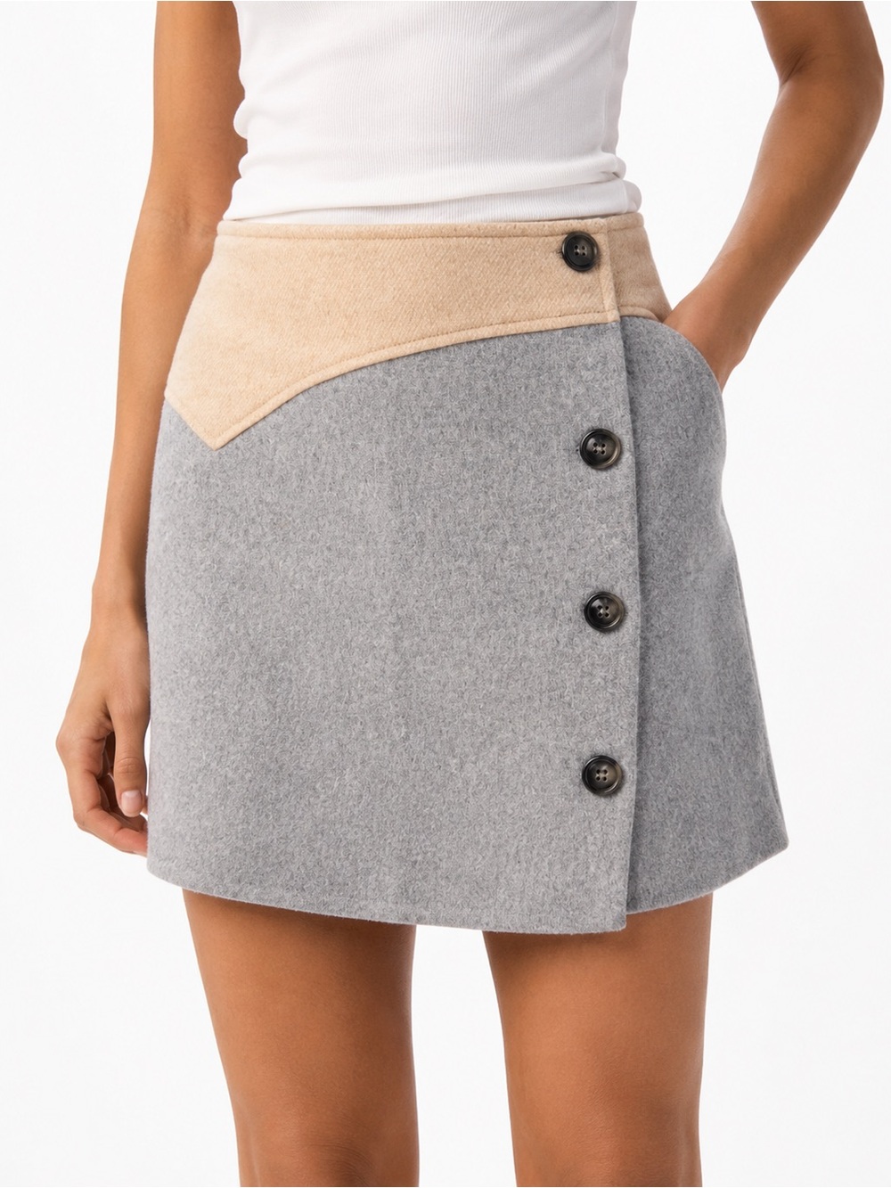 NWT Line & Dot Harrison Skirt - Wool Blend